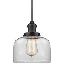 Online Designer Kitchen Large Bell 8" Wide Oil-Rubbed Bronze Swiveling Mini Pendant