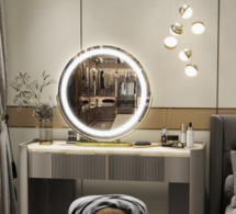 Online Designer Combined Living/Dining Jimya Aluminum Round LED Mirror