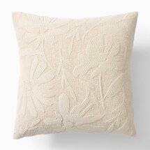 Online Designer Bedroom Textural Floral Pillow Cover