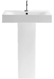 Online Designer Bathroom Cento Sink & Pedestal