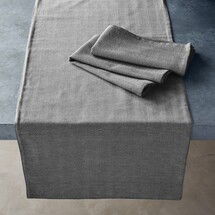 Online Designer Living Room Open Kitchen by Williams Sonoma Herringbone Table Runner