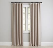 Online Designer Bedroom Custom Belgian Flax Linen Curtain - Dark Flax
