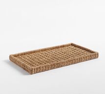 Online Designer Living Room Amaya Handwoven Twisted Seagrass Tray
