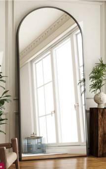 Online Designer Bedroom Oversized Full Length Mirror Arch Floor Mirror Wall Mirror Hanging Or Leaning Full Body Mirror With Stand