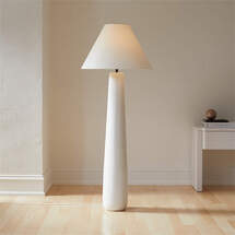 Online Designer Home/Small Office Polar White Cement Floor Lamp by Kara Mann