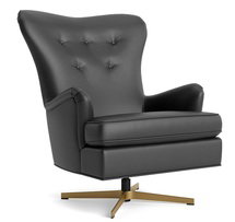 Online Designer Home Office ORSON LEATHER SWIVEL CHAIR