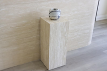 Online Designer Hallway/Entry Travertine Plinth, End Table, Side Table