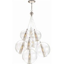Online Designer Combined Living/Dining Polished Nickel Chandelier