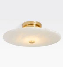 Online Designer Bathroom Ankeny 16" Alabaster LED Flush Mount
