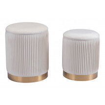 Online Designer Living Room Versatile Gold Base Storage Ottoman