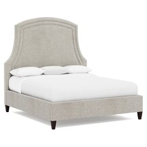 Online Designer Bedroom Bayford Fabric Panel Bed King
