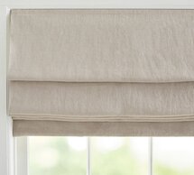 Online Designer Bathroom Custom Belgian Flax Linen Blackout Shade