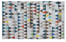 Online Designer Home/Small Office pembetatu cotton dhurrie rug