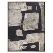 Online Designer Other Dark Maze Framed Canvas