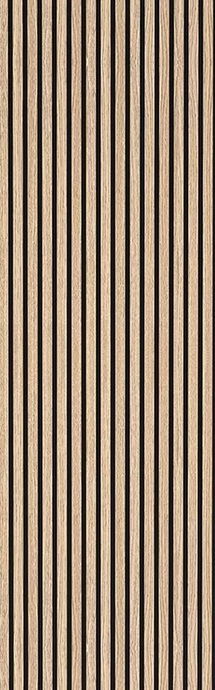 Online Designer Business/Office Natural Oak (Black Felt) Acoustic Wood Slat Panels