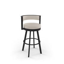 Taburete de bar giratorio Matthews de 26.13" de diseño en línea para el salón/comedor