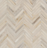 Online Designer Bathroom Fossil Herringbone Petrified Stone Mosaic