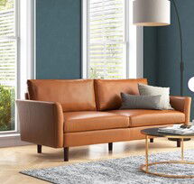 Online Designer Business/Office Bobur 80.3'' Faux Leather Sofa