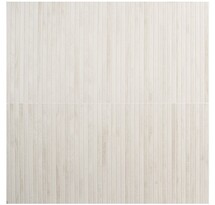 Online Designer Bathroom Kenridge Ribbon White 24x48 Wood Look Matte Fluted Porcelain Tile