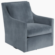 Online Designer Living Room Elwood Swivel Chair, Crypton Velvet