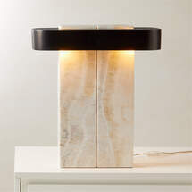 Online Designer Combined Living/Dining Lastra White Onyx Table Lamp