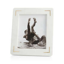 Online Designer Living Room 8"x10" White Marble Picture Frame