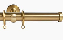 Online Designer Bedroom Arno Single Decorative Curtain Rod with Rings