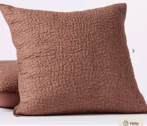 Online Designer Home/Small Office Pebbled Handstitched Organic Sham