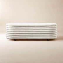Online Designer Bedroom Rialto 60" Warm White Storage Bench