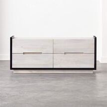 Online Designer Bedroom BEAUFORT BLEACHED WOOD LOW DRESSER