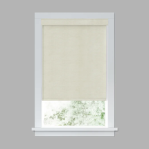 Online Designer Living Room LEVOLOR Custom Cordless Room Darkening Roller Shades, Heathered in Sand