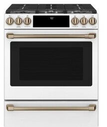Online Designer Kitchen Cafe 30 Inch Slide-In Gas Smart Range
