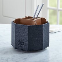 Online Designer Home/Small Office Agency Navy/Brown Pencil Carousel