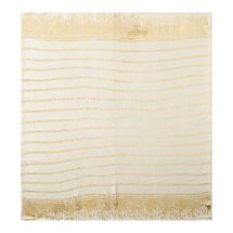 Online Designer Living Room Lilly Pulitzer Gold Printed Knit Throw, 50"x60", White/Gold