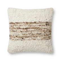 Online Designer Living Room Amber Lewis x Loloi Marie Ivory / Camel Pillow