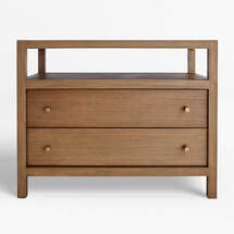 Online Designer Bedroom Keane Driftwood Charging Nightstand