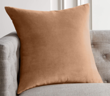 Online Designer Living Room 23" LEISURE TAUPE THROW PILLOW WITH FEATHER-DOWN INSERT