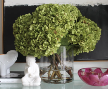 Online Designer Living Room Silk Hydrangea Arrangement in Vase