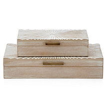 Online Designer Living Room Sunburst Boxes - Set of 2
