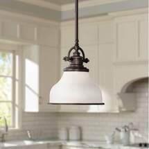 Online Designer Kitchen Quoizel Grant Rod-Hung Palladian Bronze Mini Pendant