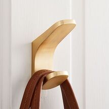 Online Designer Bathroom Mid-Century Contour Bathroom Hardware Towel Double Hook