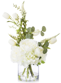 Online Designer Combined Living/Dining Faux Silk Tulip Arrangement in Vase