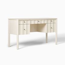 Online Designer Bedroom Scalloped Storage Desk (56")