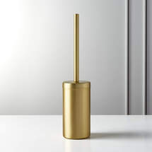 Online Designer Bathroom Elton Brushed Brass Toilet Brush