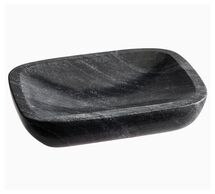 Online Designer Bedroom Black Handcrafted Marble Bathroom Soap Dish