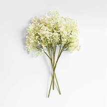 Online Designer Kitchen Faux Green and White Baby's Breath Flower Bouquet 20"