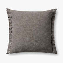 Online Designer Dining Room Grey Cotton Pillow