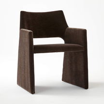 Online Designer Living Room Foley Mink Velvet Dining Armchair