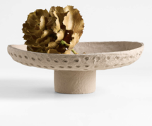 Online Designer Hallway/Entry Oaxaca Taupe Cotton Mache Centerpiece Bowl 18"