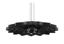 Online Designer Bathroom Dahlia Small Anodized Black Aluminum Pendant Lamp by JSPR